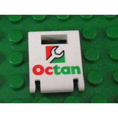 white container box 2 x 2 x 2 door with slot with octan pattern