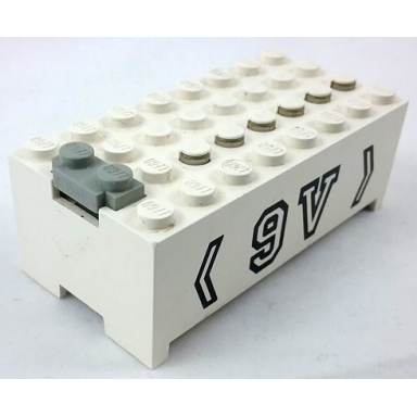 electric 9v battery box small without battery cover with 9v pattern