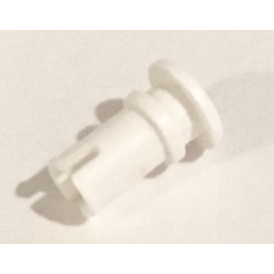 white technic pin 1 2 with foil connector