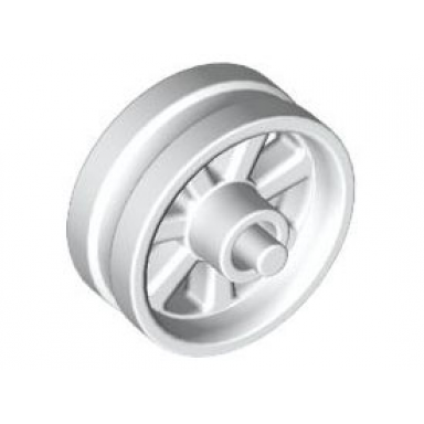white wheel 15mm d x 6mm city motorcycle