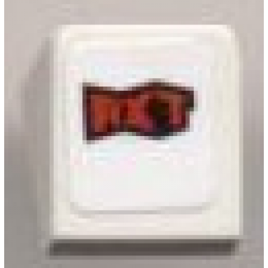 white slope 30 1 x 1 x 2 3 with red rxt pattern sticker - set 8124