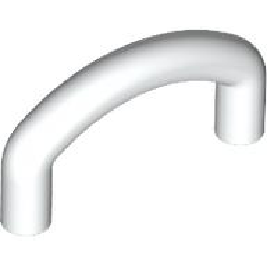 white bar curved with angled ends 1l