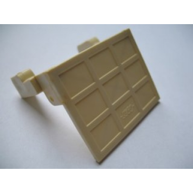 white garage door solid with fixed counterweights - classic