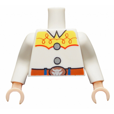 white torso western outfit female pattern jessie white arms long light nougat hands