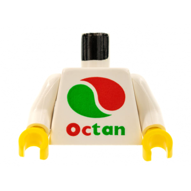 white torso with octan logo pattern reissue white arms yellow hands