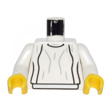 white torso sw loose dress light gray folds pattern leia white arms yellow hands