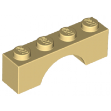 light yellow arch 1 x 4