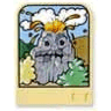 story builder meet the dinosaurs card with rock with face pattern