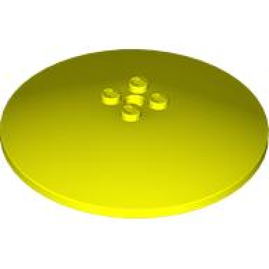neon yellow dish 8 x 8 inverted radar - solid studs