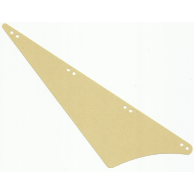 tan cloth sail triangular 24 x 7