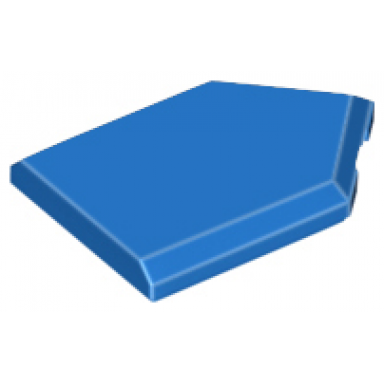 blue tile modified 2 x 3 pentagonal