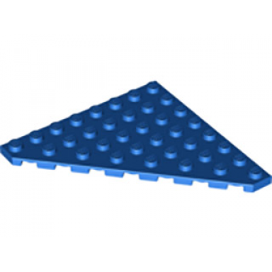 blue wedge plate 8 x 8 cut corner