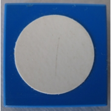 blue tile 2 x 2 with white circle small pattern sticker - set 269