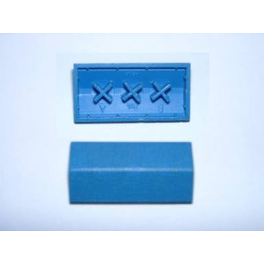 blue minitalia slope 33 2 x 4 double with bottom x supports