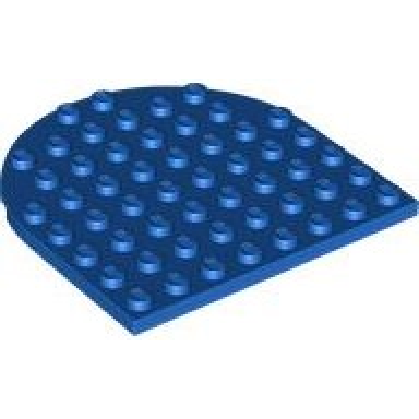 plate round 8 x 8 rounded end
