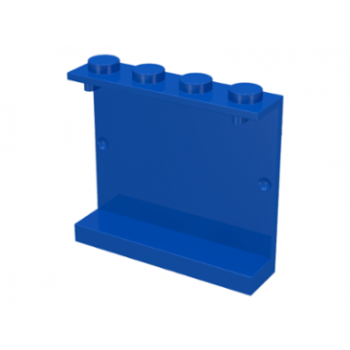 blue panel 1 x 4 x 3 - solid studs