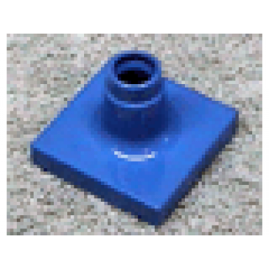 blue duplo support sign post short - thin base