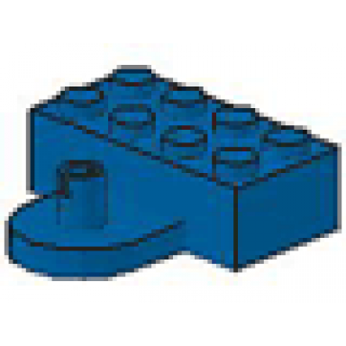 blue brick modified 2 x 4 with coupling male