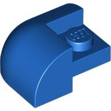 slope curved 2 x 2 corner round with recessed stud