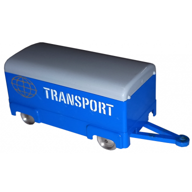 ho scale mercedes box trailer with gray top