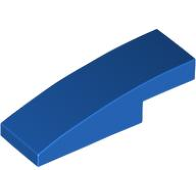 blue slope curved 3 x 1 x 2 3