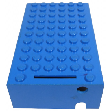 blue electric 4.5v battery box 6 x 11 x 3 type i top