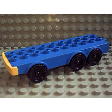 duplo truck base with six wheels and 2 x 10 studs
