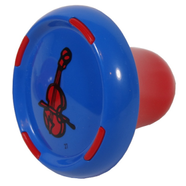 blue music builder sound plug with violin pattern