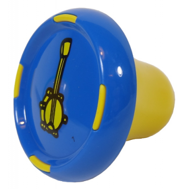 blue music builder sound plug with banjo pattern