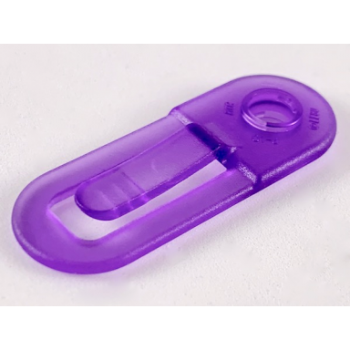 trans-medium purple clikits tool paper clip with hole