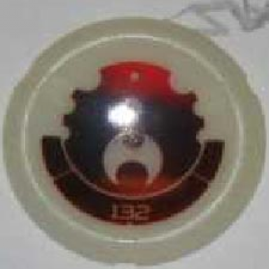 throwing disk with bionicle kanoka 132 ta-metru pattern