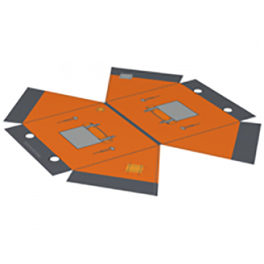 orange cloth tent arctic explorer pattern