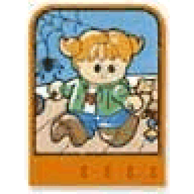 story builder happy home card with girl pattern