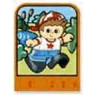 story builder happy home card with boy pattern