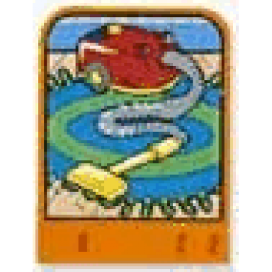 story builder happy home card with vacuum cleaner pattern
