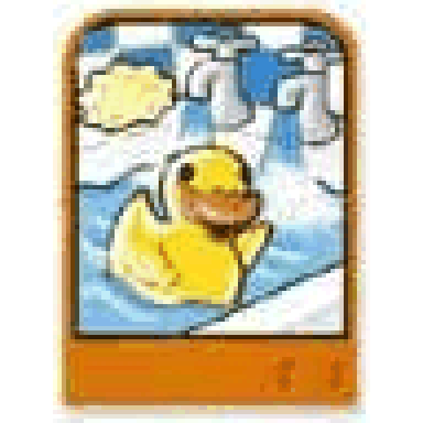 story builder happy home card with duck pattern