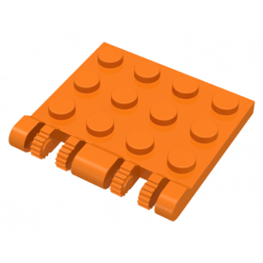 orange hinge plate 3 x 4 locking dual 2 fingers