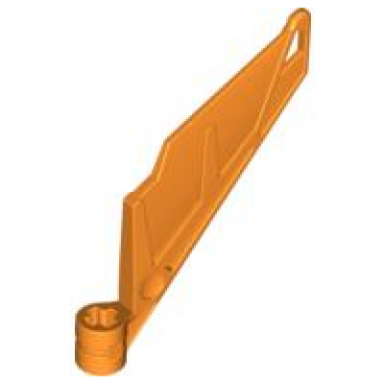 orange bionicle wing small tail with axle hole