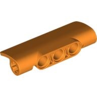 orange technic panel curved 2 x 5 x 1