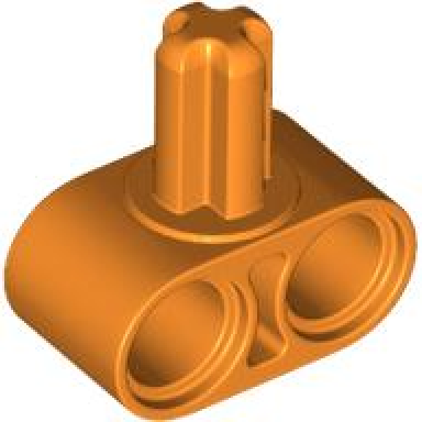 orange technic axle and pin connector perpendicular 2l with axle
