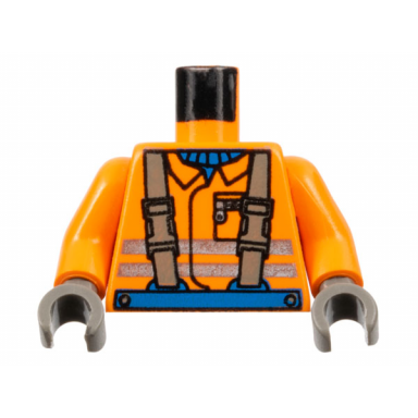 orange torso town construction brown suspenders shirt safety stripes pattern orange arms dark gray hands