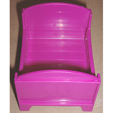 magenta duplo doll furniture bed small