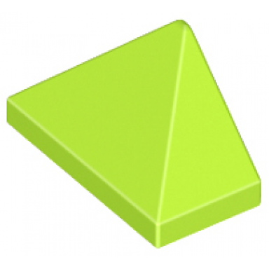lime slope 45 2 x 1 triple with bottom stud holder