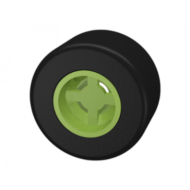 lime wheel 8mm d x 9mm for slicks hole notched for wheels holder pin with black tire smooth small wide slick 30027b 30028