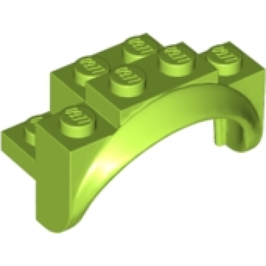 lime vehicle mudguard 4 x 2 1 2 x 2 with arch round solid studs and rounded legs