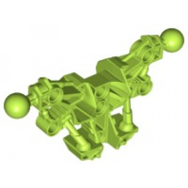 lime bionicle piraka torso with 2 ball joint
