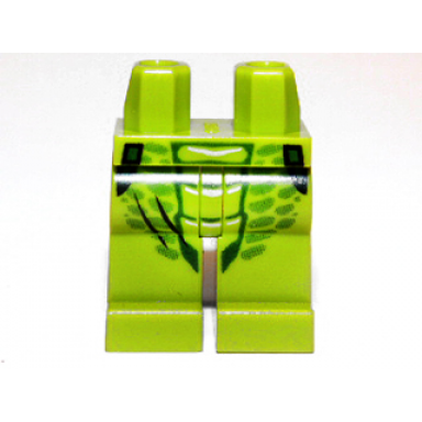 lime hips and legs with green scales pattern spitta