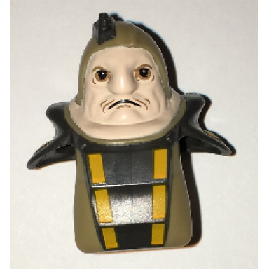 dark tan minifigure head modified sw unkar plutt pattern