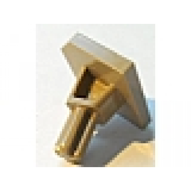 dark tan large figure shield holder with axle