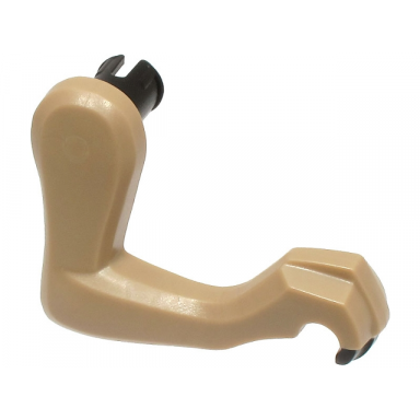 dinosaur leg small front raptor right with black pin and black claws pattern